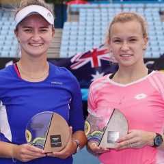 Kateřina Siniaková ve finále čtyřhry na Australian Open